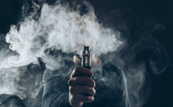 Vaping e-liquid from an electronic cigarette